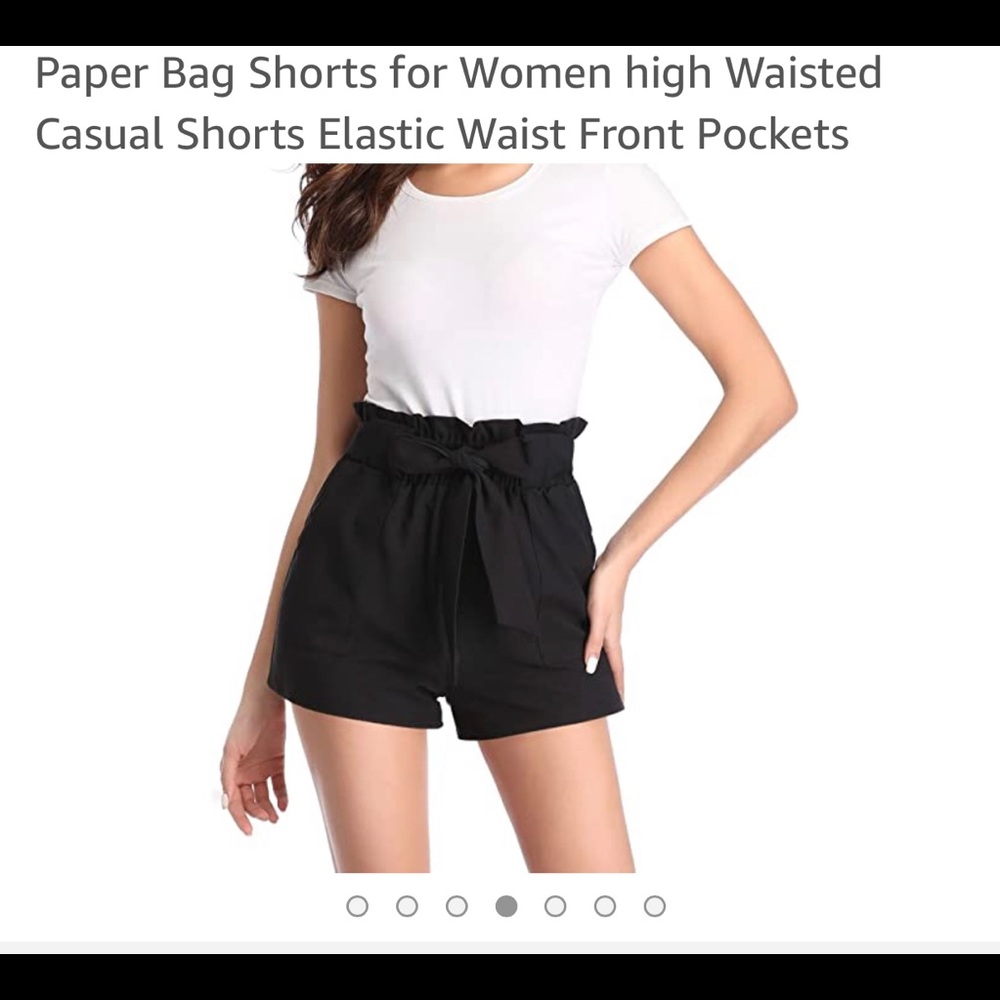 Women’s size M black elastic high waist shorts